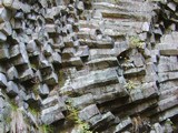 図：玄武岩の柱状節理