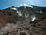 図：火山の噴気孔