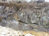 図：溶岩流の断面