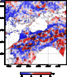 Gravity Map (Residual Bouguer anomalies) (Ground Density: 2.00 g/cm3)