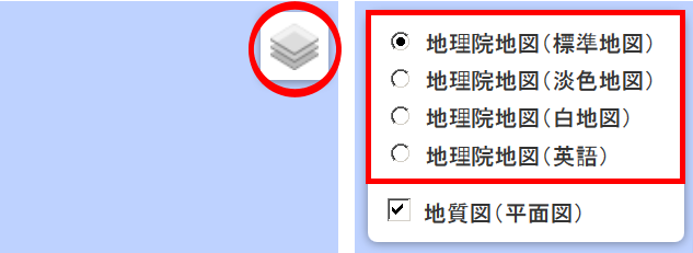 レイヤーコントロールの図