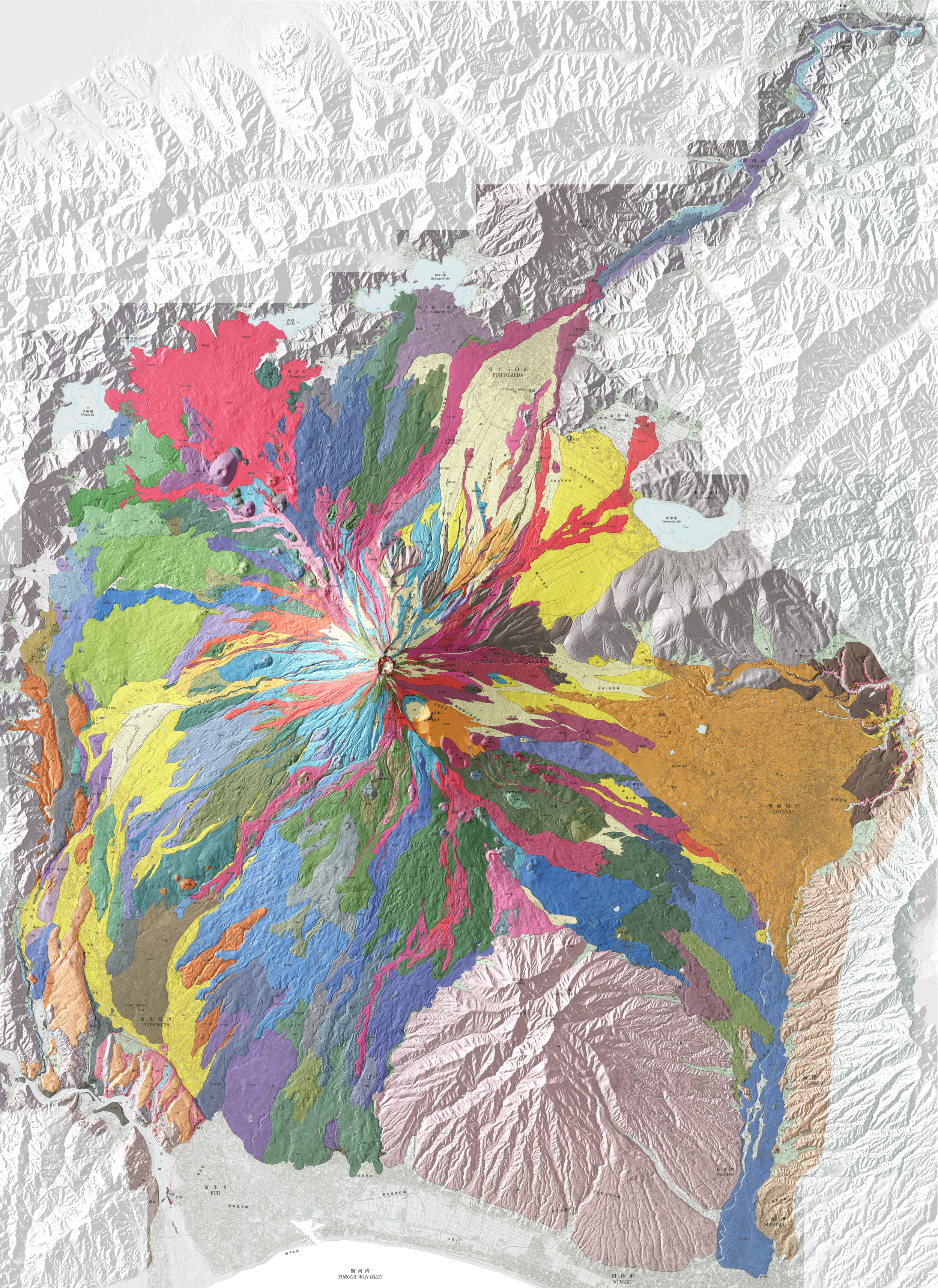 富士山陰影図