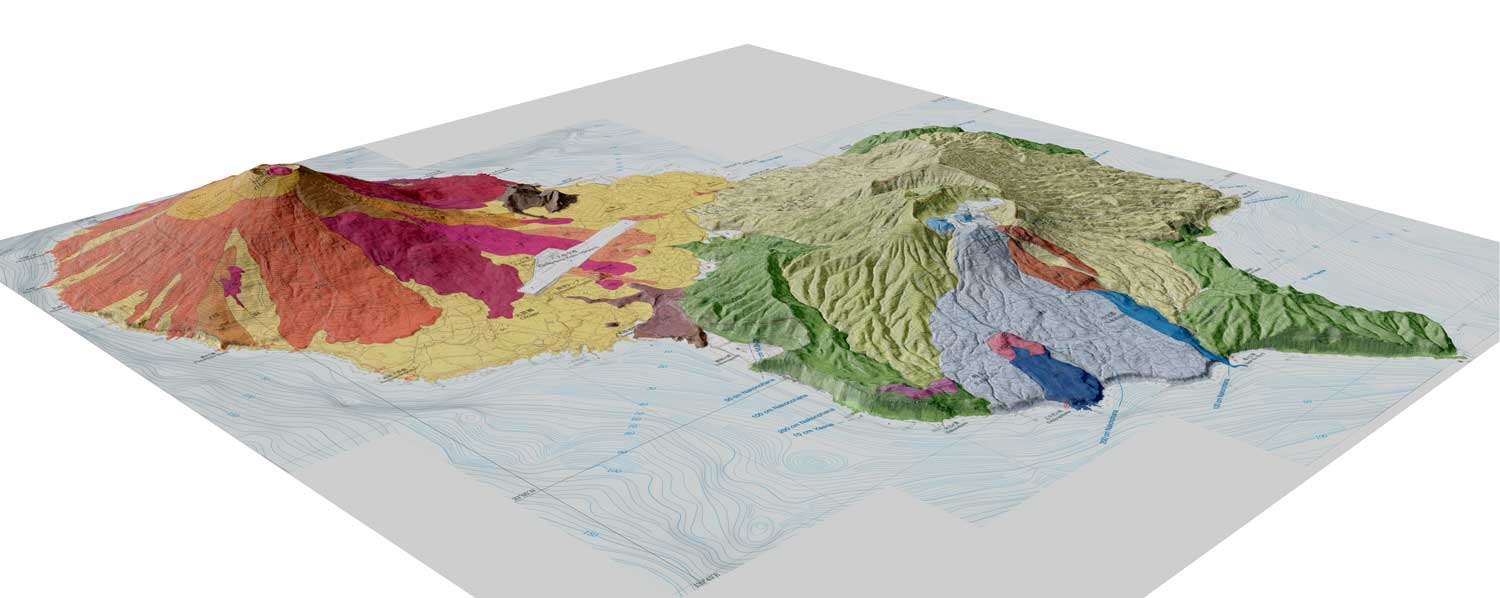 八丈島鳥瞰図1