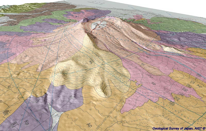 komagatake_3Dgeologicmap